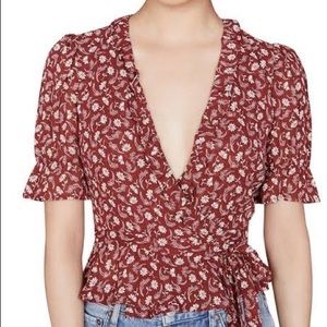 Reformation wrap top, M